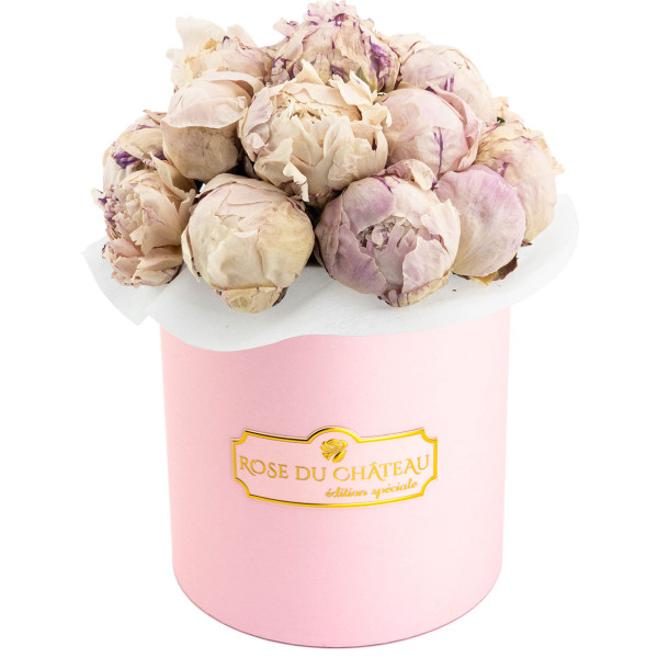 Lovely Peonies Bouquet w Różowym Boxie