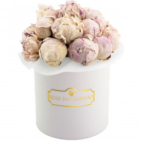Lovely Peonies Bouquet w Białym Boxie