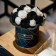 Black Modern Wieczne Piwonie Bouquet w Industrialnym Boxie