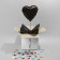 Czarny Balon Serce 46 cm