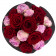 Pinky Red Wieczne Piwonie Bouquet w Czarnym Boxie