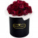 Red Romance Bouquet Wiecznych Kwiatów w Czarnym Boxie