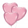 Trzy Różowe Balony Serce 46 cm