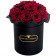Czerwone Wieczne Róże Bouquet w Czarnym Boxie