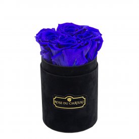 Rose eterne rosse in flowerbox nero piccolo