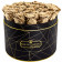 Rose eterne dorate in flowerbox nero grande