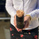 Rose eterna crema in flowerbox nero mini