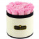 Rose eterne rosa pallido in flowerbox marmo bianco