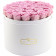 Rose eterne rosse in flowerbox nero grande