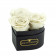 Rose eterne rosse in box cuore nero