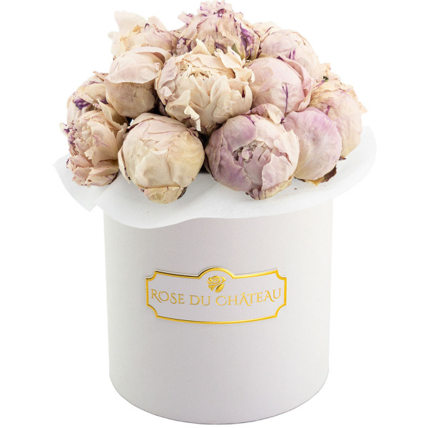 Lovely Peonies Infinity Bouquet & Weisser Flowerbox