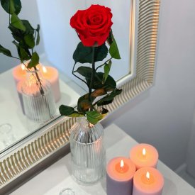 Rote Infinity Rose - 50 cm