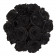 Schwarze Ewige Rosen Bouquet in weißer marmotieren Rosenbox