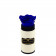 Azurblaue Ewige Rose in COCO BEFLOCKTER Mini Rundbox