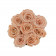 Teefarbene Ewige Rosen in schwarzer Rosenbox Small