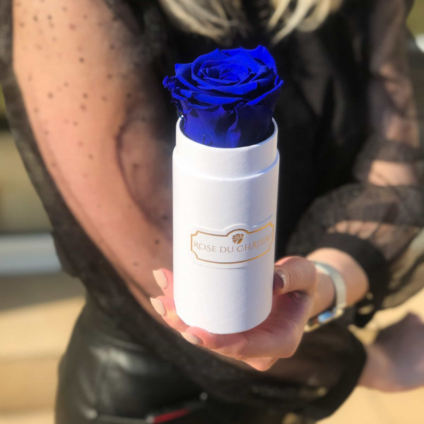 Eternity Blue Rose & Mini White Flowerbox