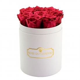 Eternity Pink Roses & Small White Flowerbox