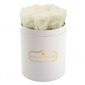 Eternity White Roses & Small White Flowerbox