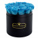 Eternity Azure Roses & Round Black Flowerbox