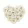 Eternity White Roses & Heart-Shaped Black Box