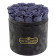 Eternity Black Roses & Gray Flocked Flowerbox
