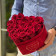 Eternity Red Roses & Red Heart-Shaped Flocked Box - LOVE EDITION