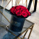 Eternity Red Roses & Black Bouquet Flowerbox