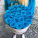 Eternity Azure Roses & Large White Marble Flowerbox