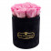 Eternity Pale Pink Roses & Small Black Flocked Flowerbox