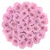 Eternity Palepink Roses & Mega Black Flowerbox