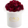 Red Romance Eternity Bouquet & White Flowerbox