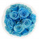 Černé věčné růže bouquet v malém černém flowerboxu