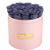 Šedé věčné růže v růžovém flowerboxu