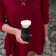Bílá věčná růže v černém mini flowerboxu 