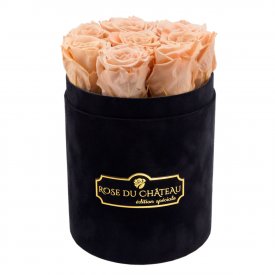 Rosa Ewige Rosen in schwarzer Rosenbox Small