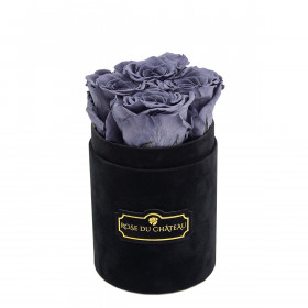 Rote Ewige Rosen in schwarzer Rosenbox Small