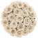 Weiße Ewige Rosen in schwarzer Industrial Rosenbox Large