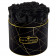 Schwarze Ewige Rosen in schwarzer Industrial Rosenbox