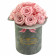 Rote Ewige Rosen Bouquet in schwarzer Rosenbox