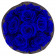 Blaue Ewige Rosen Bouquet in schwarzer Rosenbox