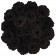 Schwarze Ewige Rosen in schwarzer Industrial Rosenbox Large