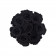 Schwarze Ewige Rosen in schwarzer industriel Rundbox Small
