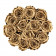 Goldene Ewige Rosen in schwarzer Rundbox