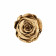 Goldene Ewige Rose in weißer Mini Rosenbox