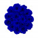 Blaue Ewige Rosen in azurblauer Rosenbox