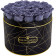 Schwarze Ewige Rosen in schwarzer Industrial Rosenbox Large