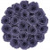 Schwarze Ewige Rosen in schwarzer Industrial Rosenbox Large