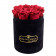 Rosa Ewige Rosen in schwarzer Rosenbox Small