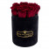 Rote Ewige Rosen in schwarzer Rosenbox Small