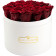 Rote Ewige Rosen in weißer Rosenbox Large